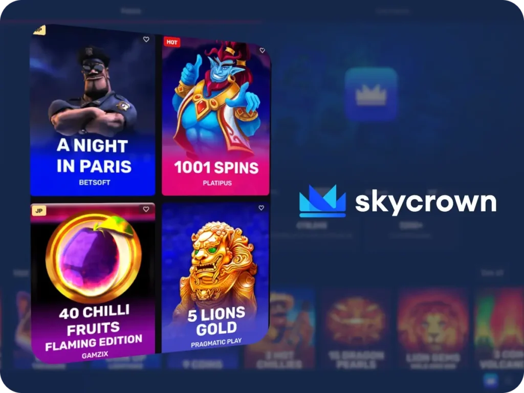 Sky Crown Jackpot Games