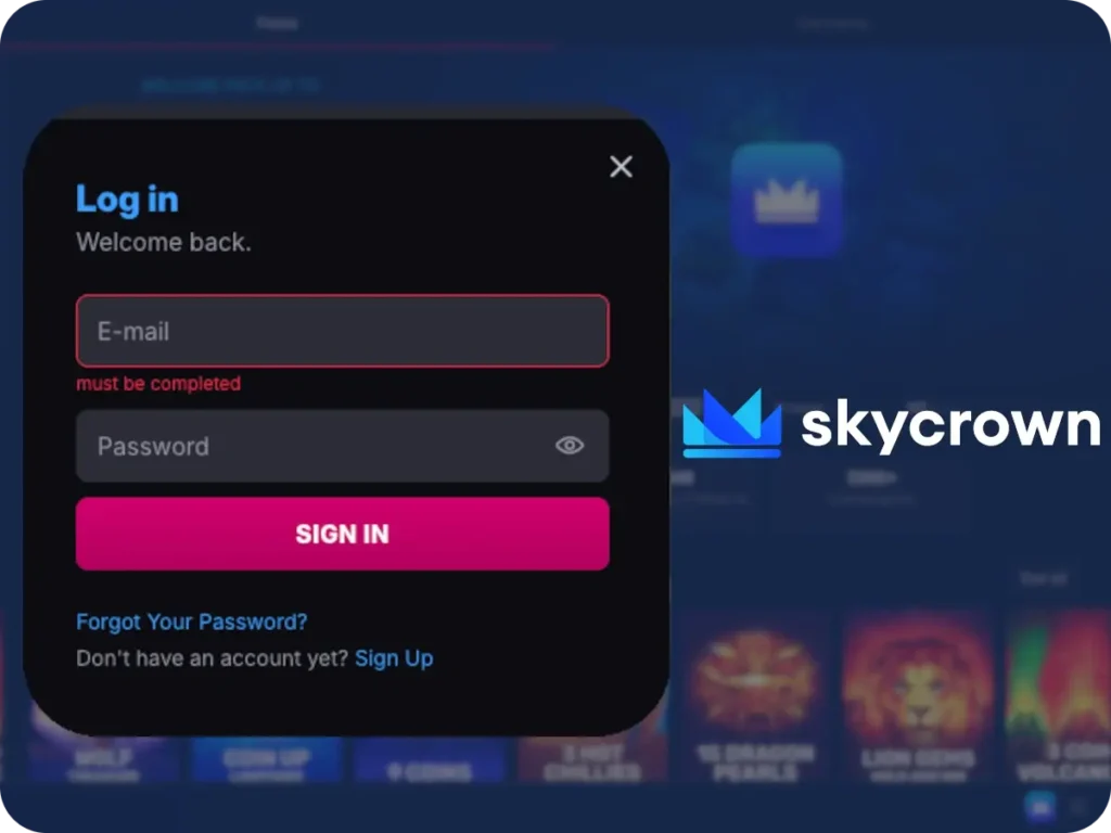 Sky Crown Login