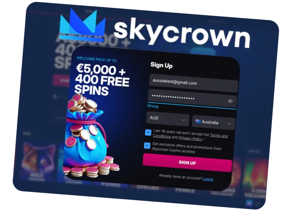 SkyCrown Sign UP
